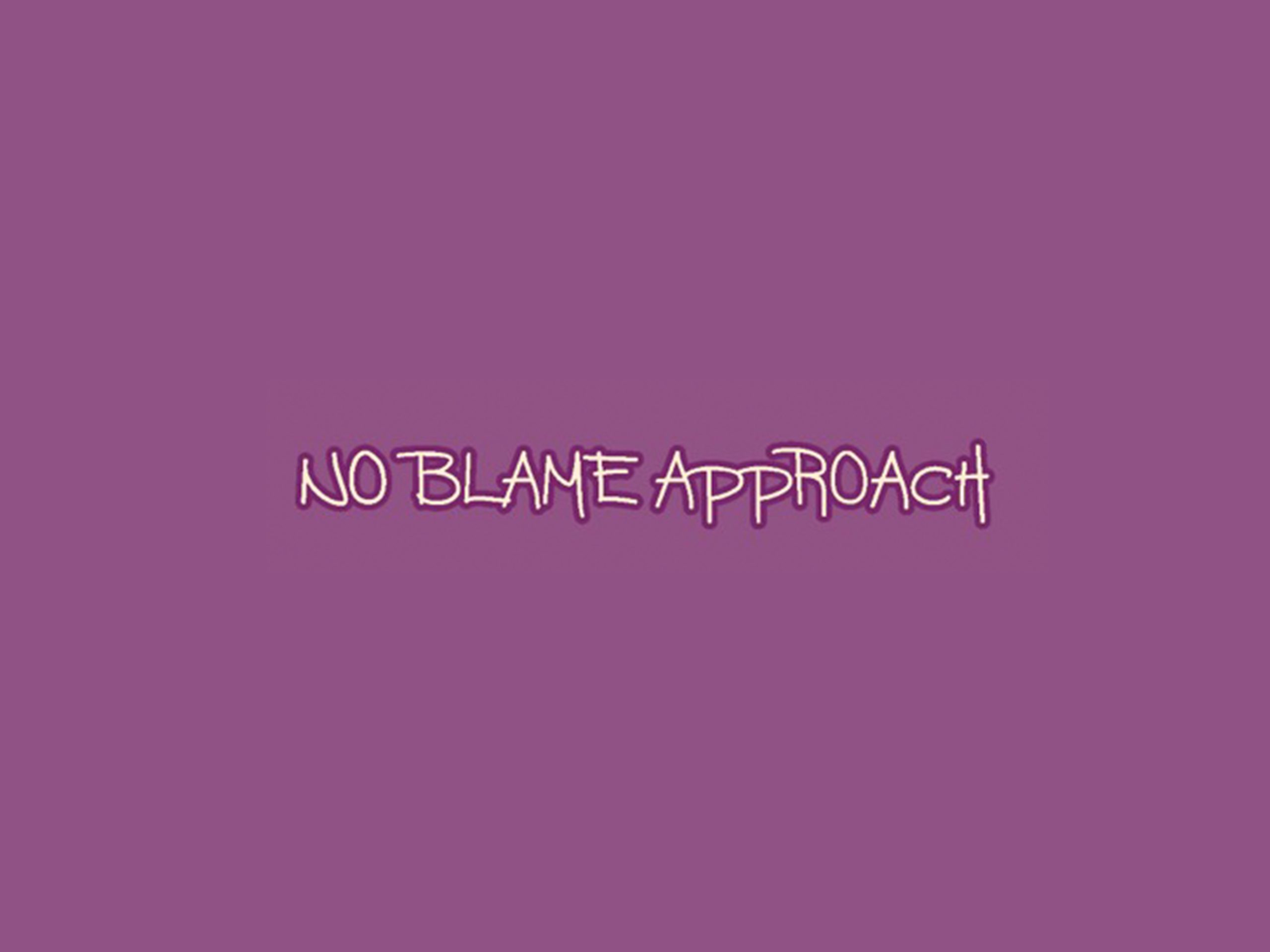 Read more about the article NBA: No Blame Approach